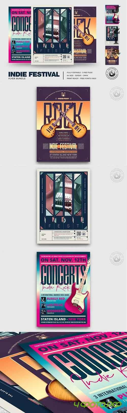 Indie Fest Flyer Bundle - 5332337