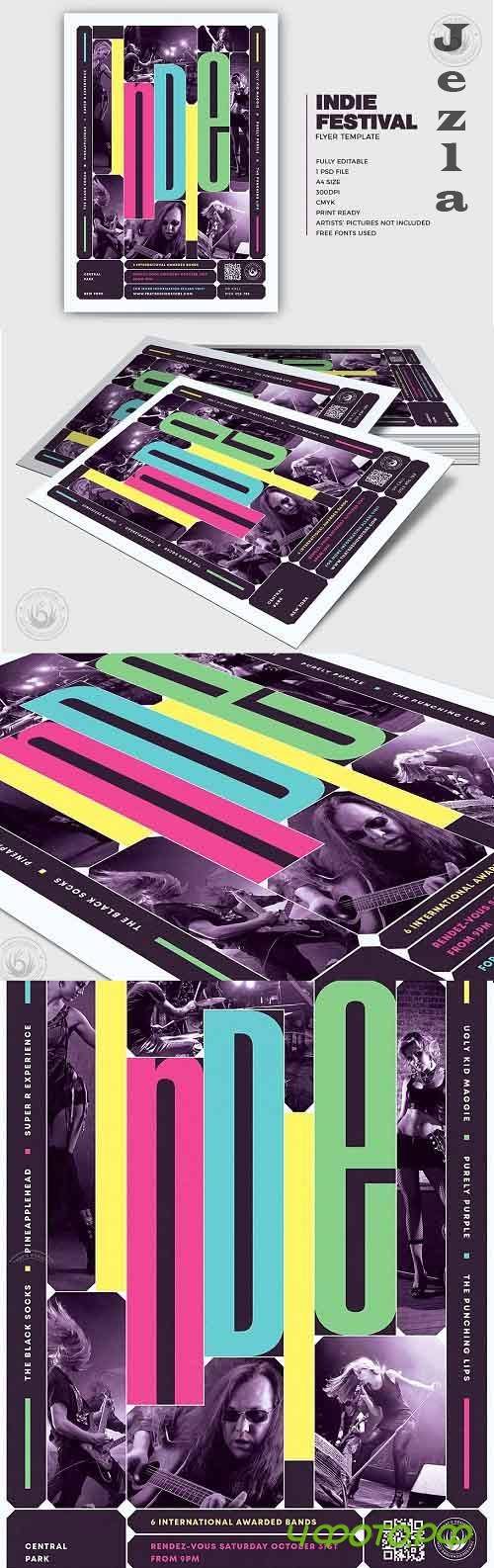 Indie Fest Flyer Template V10 - 5340976