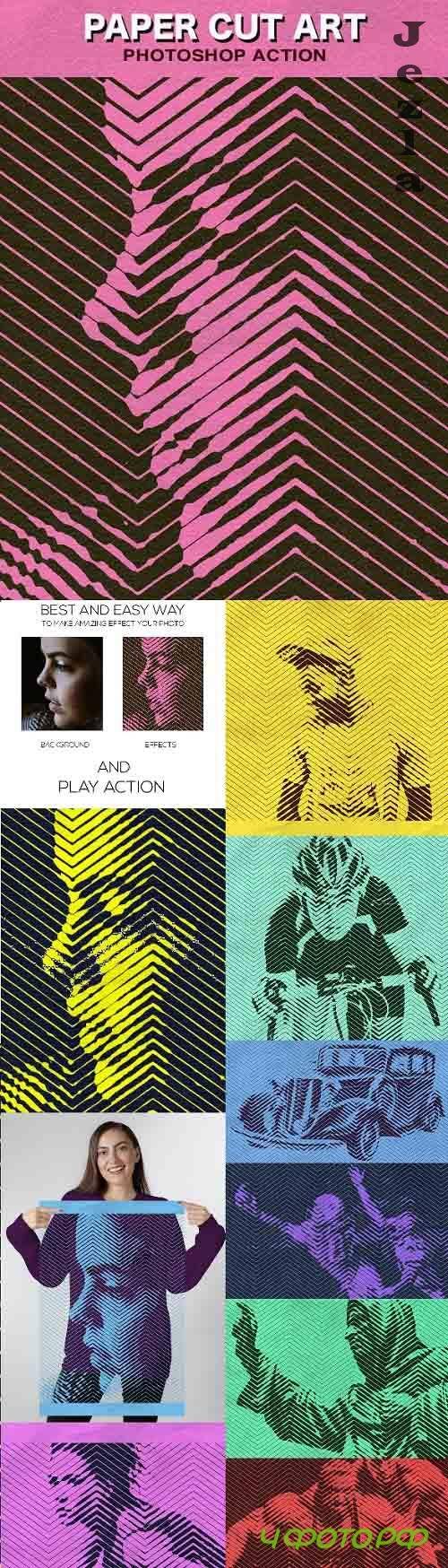 Paper Cut Art Photoshop Action - 27081804