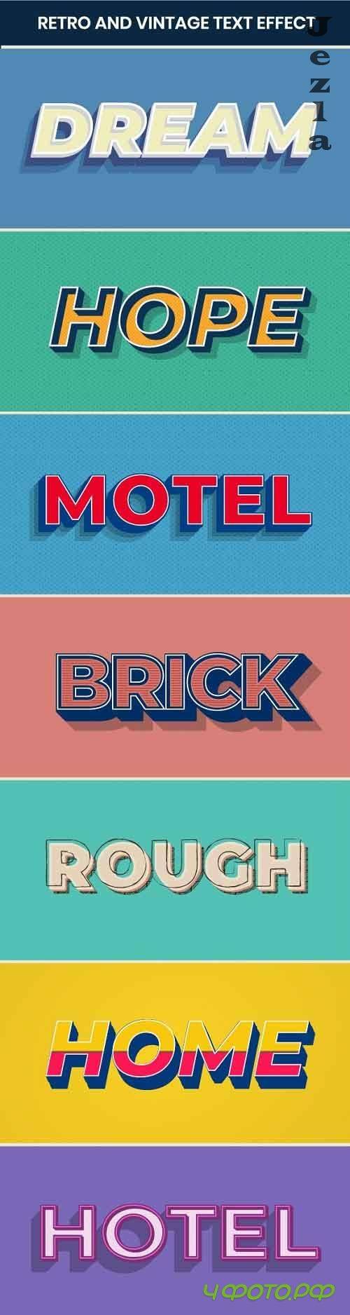Retro Text Effect Vol2 for Illustrator 27525546