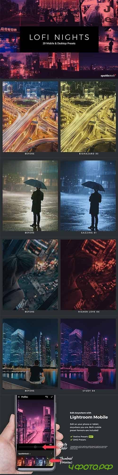 20 LoFi Nights Lightroom Presets & LUTs 28348303