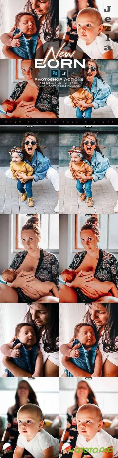 New Born Photoshop Actions + LR Presets 28114485