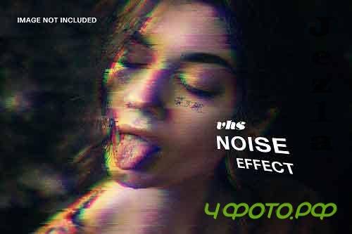 VHS Noise Photo Effect