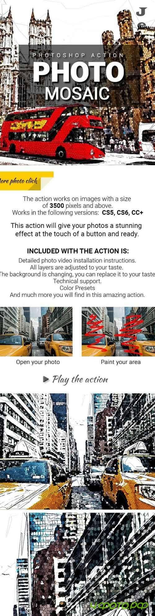 Photo Mosaic Photoshop Action 27986689
