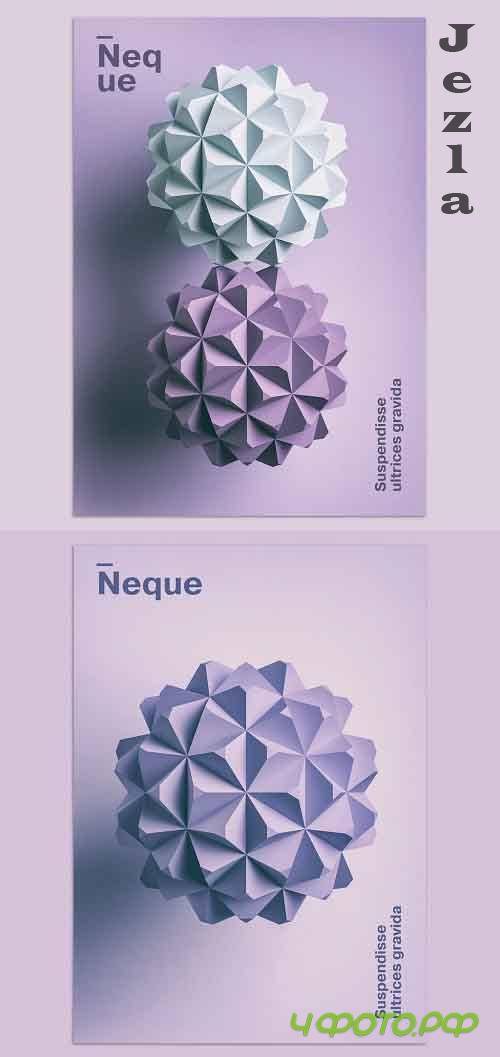 Minimalist 3D Design and Typography Poster Layout 377384152 Minimalist 3D Design and Typography Poster Layout 377384152