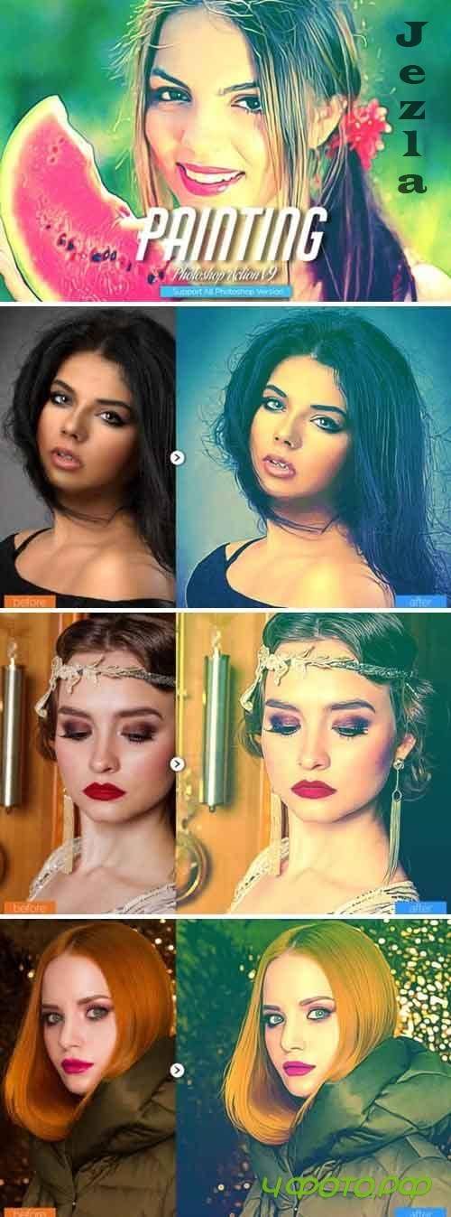 Painting Photoshop Action V9