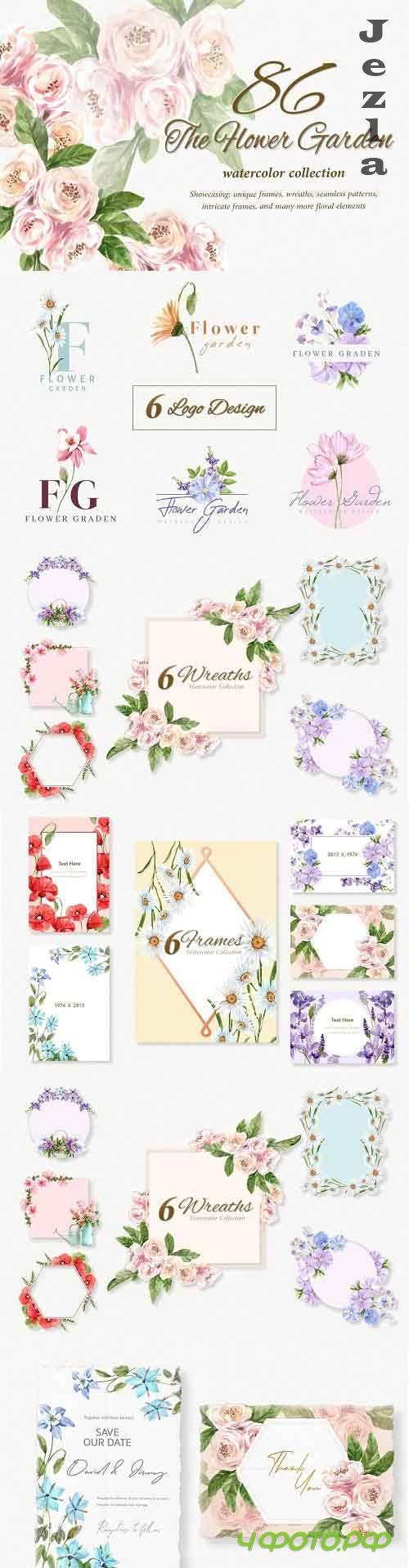 The Flower Garden Watercolor Set - 5439510