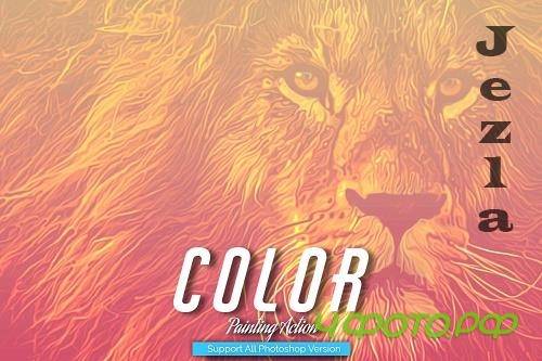 Color Painting Art Photoshop Action - 5444732