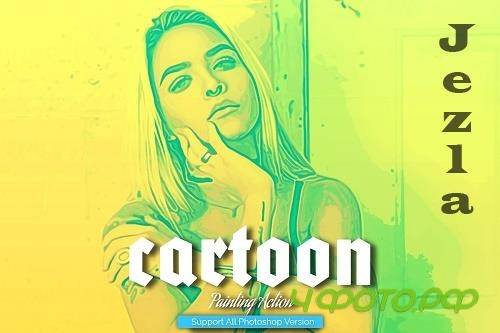Cartoon Art Photoshop Action - 5445086