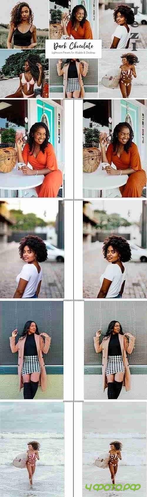 CreativeMarket - Dark Chocolate lightroom presets 5416762