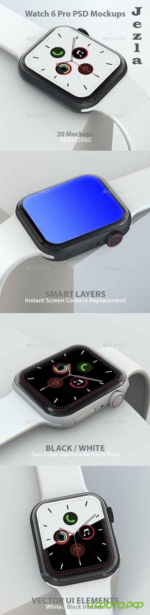 Watch 6 Pro PSD Mock-ups 28524424