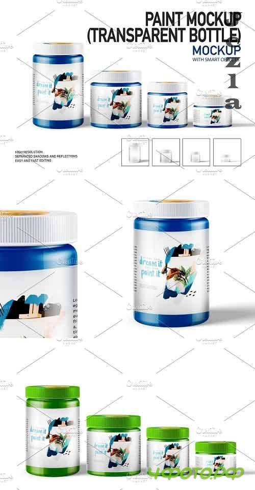 Paint Mockup (TRANSPARENT BOTTLE) 5448319
