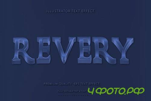 Wavey Revery Text Style With Royal Blue Accent Wavey Revery Text Style With Royal Blue Accent
