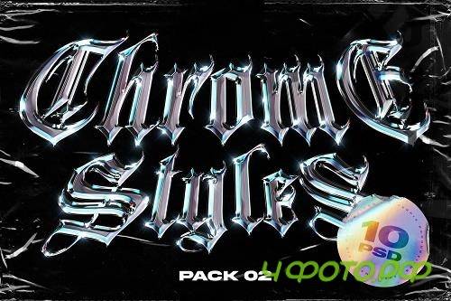 CreativeMarket - Chrome Text Styles Vol.2 5471534