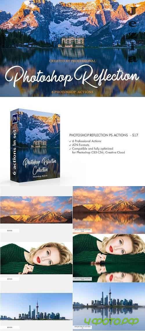 CreativeMarket - Reflection Photoshop Actions 4548061