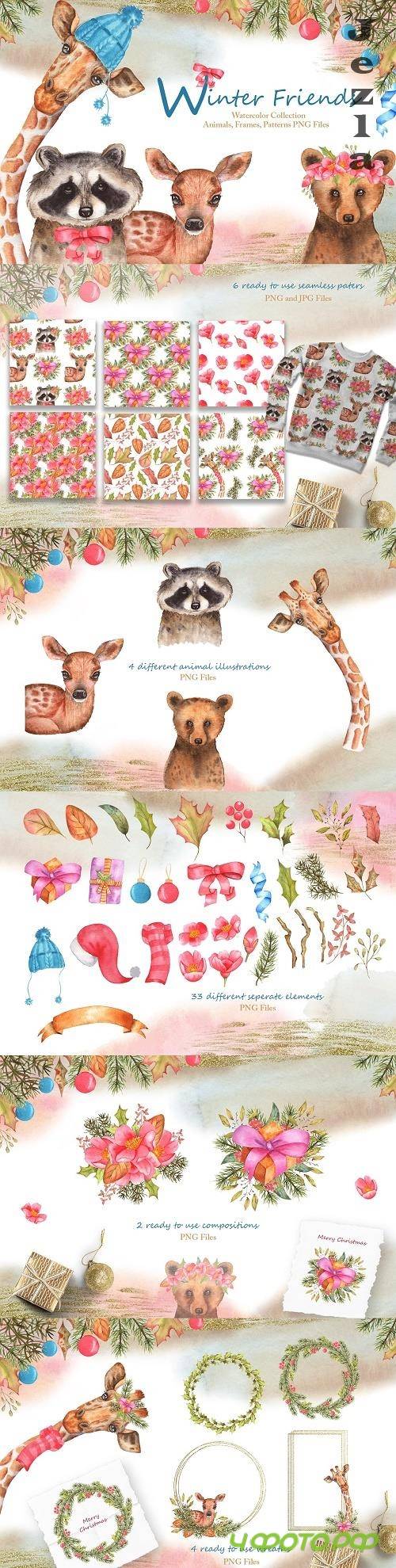 Winter Friends Watercolor Set - 5518689