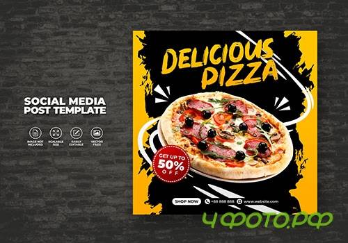 Food vector menu and delicious best pizza