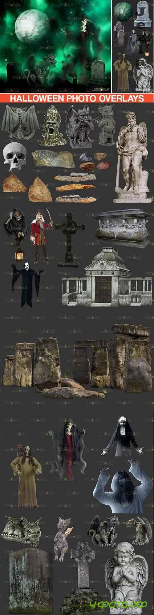 35 Halloween overlay & Ghost Clipart Photoshop overlay - 994989