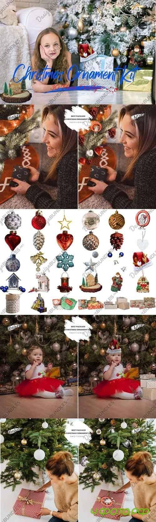 Christmas Ornament kit Photoshop Overlays - 997605 Christmas Ornament kit Photoshop Overlays - 997605