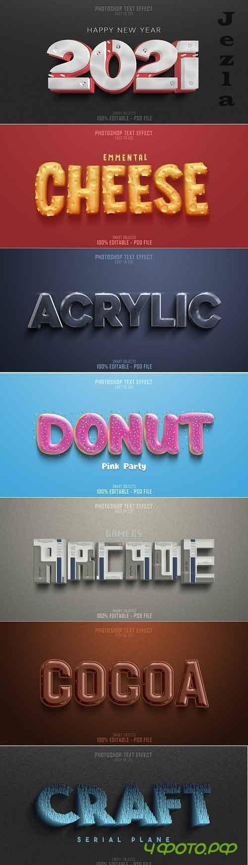 3D Text Style Effect Template