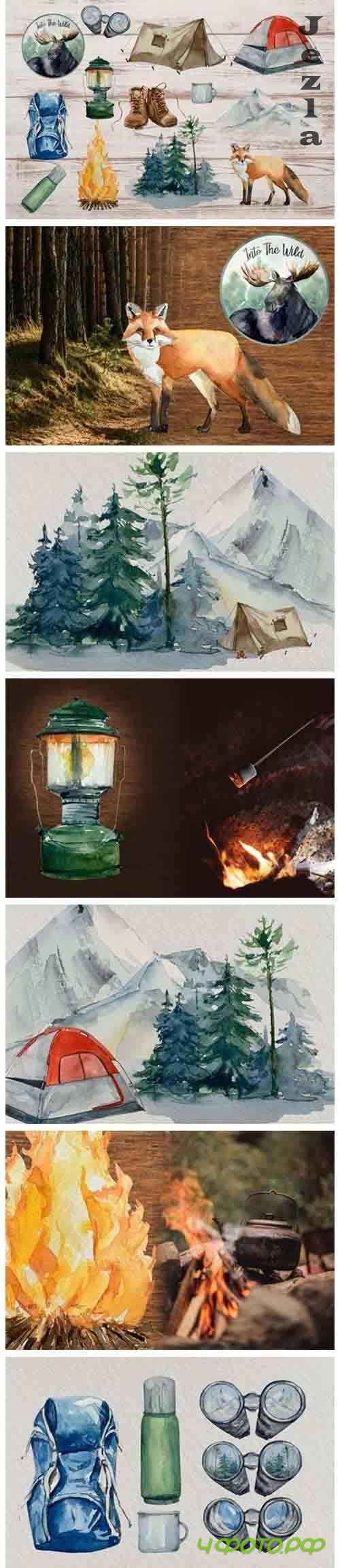Adventure Clip Arts - Watercolor Set - 5611550 Adventure Clip Arts - Watercolor Set - 5611550