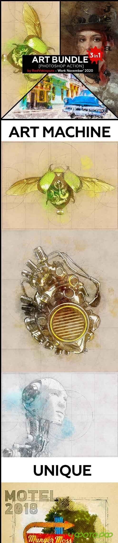 GraphicRiver - Art Bundle Photoshop Action 29342729