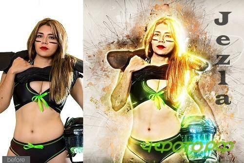 Modern Art Photoshop Action - 5665790 Modern Art Photoshop Action - 5665790