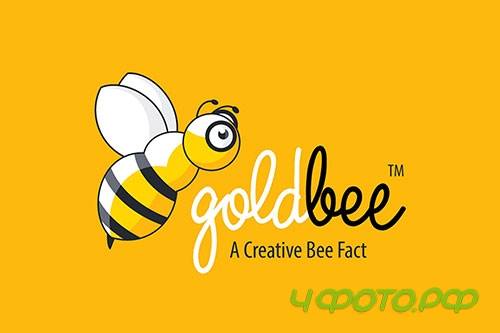 Golden Bee Fly Logo