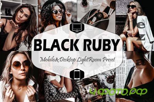 10 Black Ruby Mobile Lightroom Presets