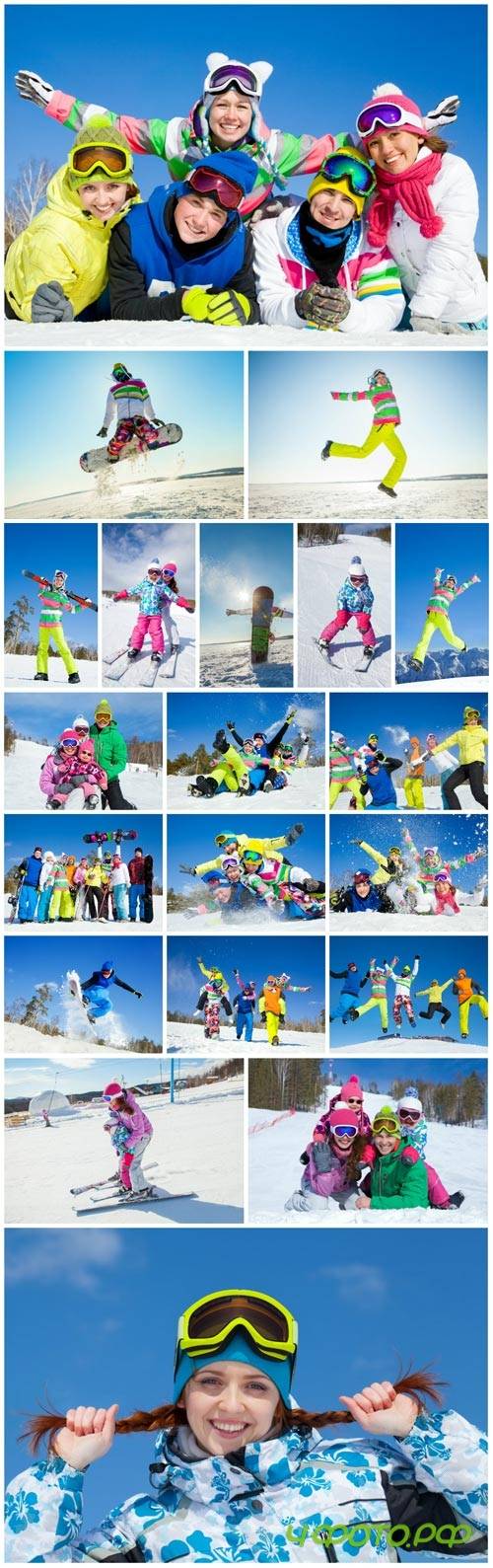 Winter vacation in the mountains stock photo �3