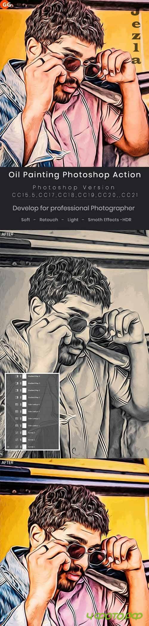 GraphicRiver - Oil Painting Photoshop Action 29305614