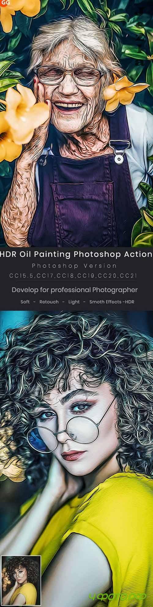 GraphicRiver - HDR Oil Painting Photoshop Action 29314627
