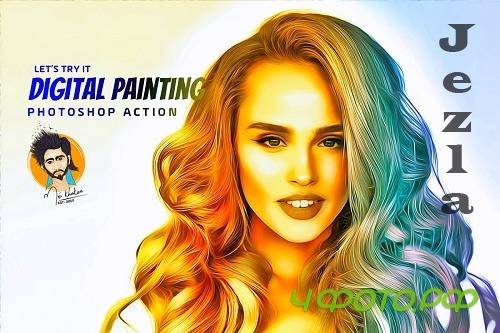 CreativeMarket - Digital Painting Photoshop Action 5649195 CreativeMarket - Digital Painting Photoshop Action 5649195