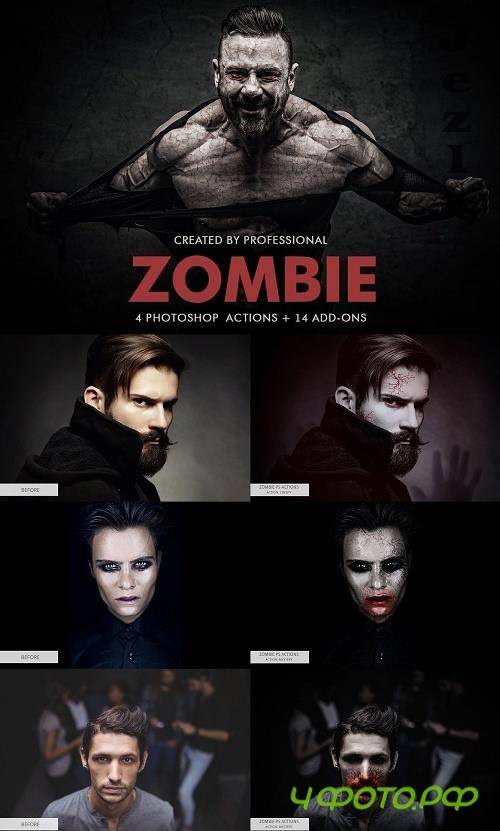 CreativeMarket - Zombie Photoshop Actions 5542513