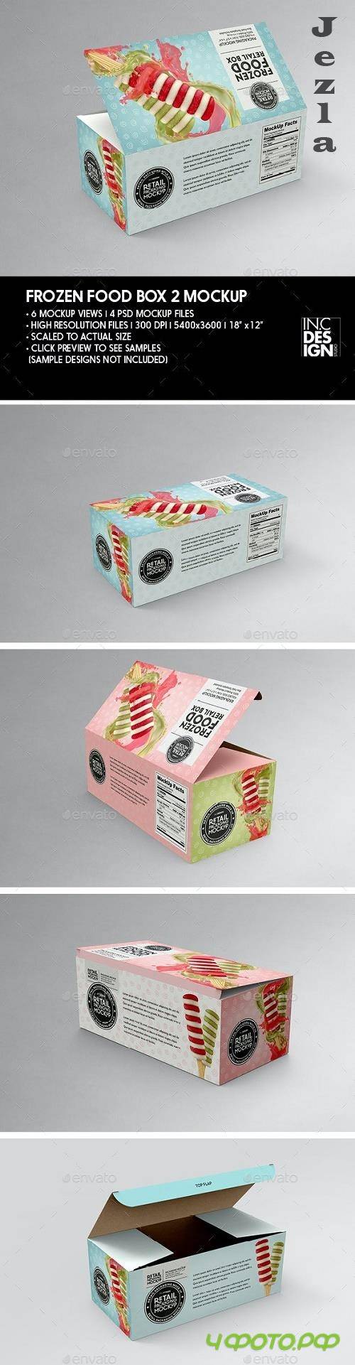 GraphicRiver - Big Frozen Food Box Packaging Mockup 29889156