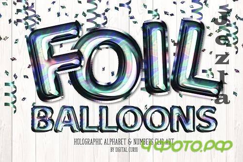 Holographic Foil Balloon Alphabet - 5757926