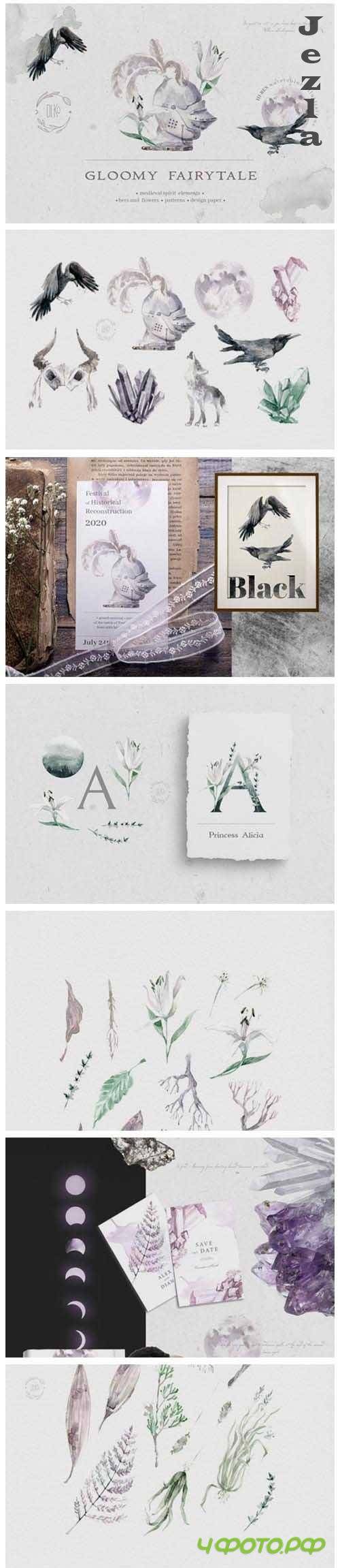 Gloomy fairytale graphic collection - 4569382