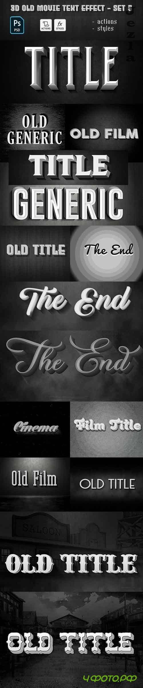 GraphicRiver - Old Movie Text Effect 29885827 GraphicRiver - Old Movie Text Effect 29885827