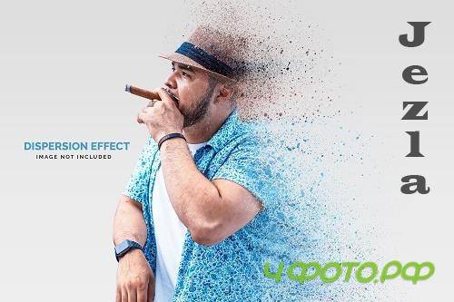 Dispersion photo effect template