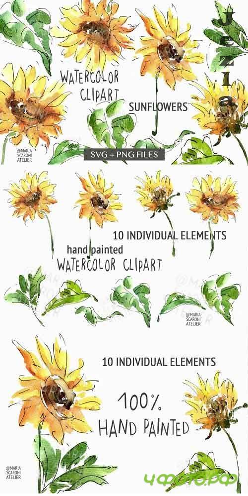 Sunflower SVG, Sunflower PNG Bundle - 1175279