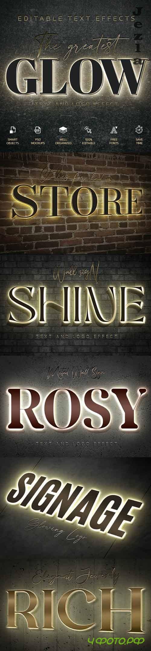 GraphicRiver - Glowing Wall Signage 30132502
