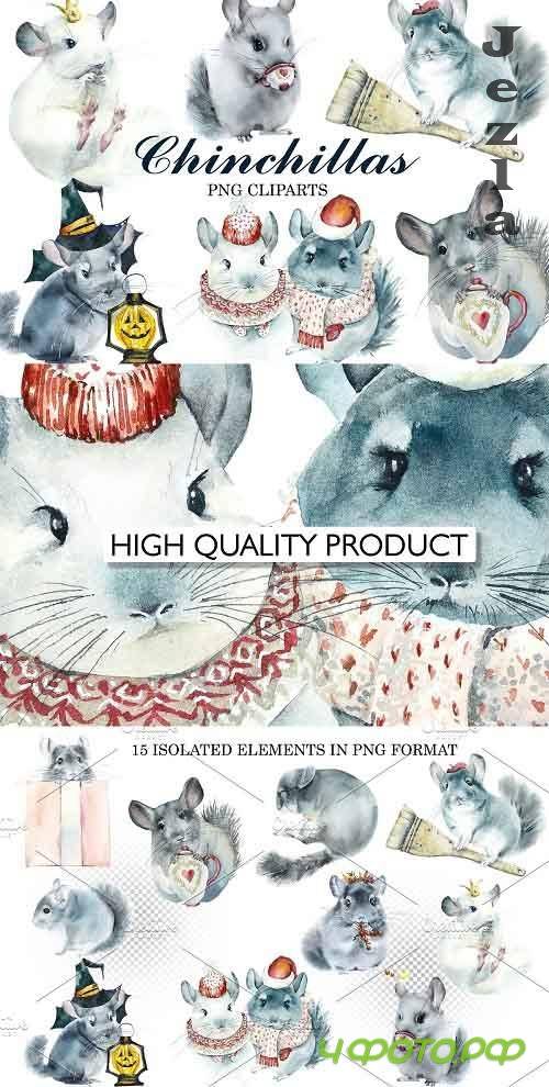 Watercolor Set Chichillas - 5832243