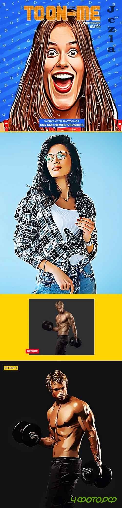 Toon-Me Photoshop Action - Cartoonize 2 30274928