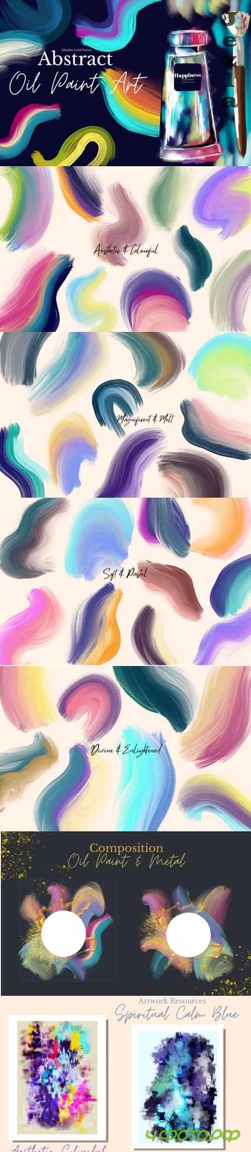 Abstract Oil Paint Art Collection