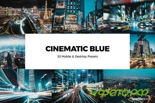 20 Cinematic Blue Lightroom Presets & LUTs