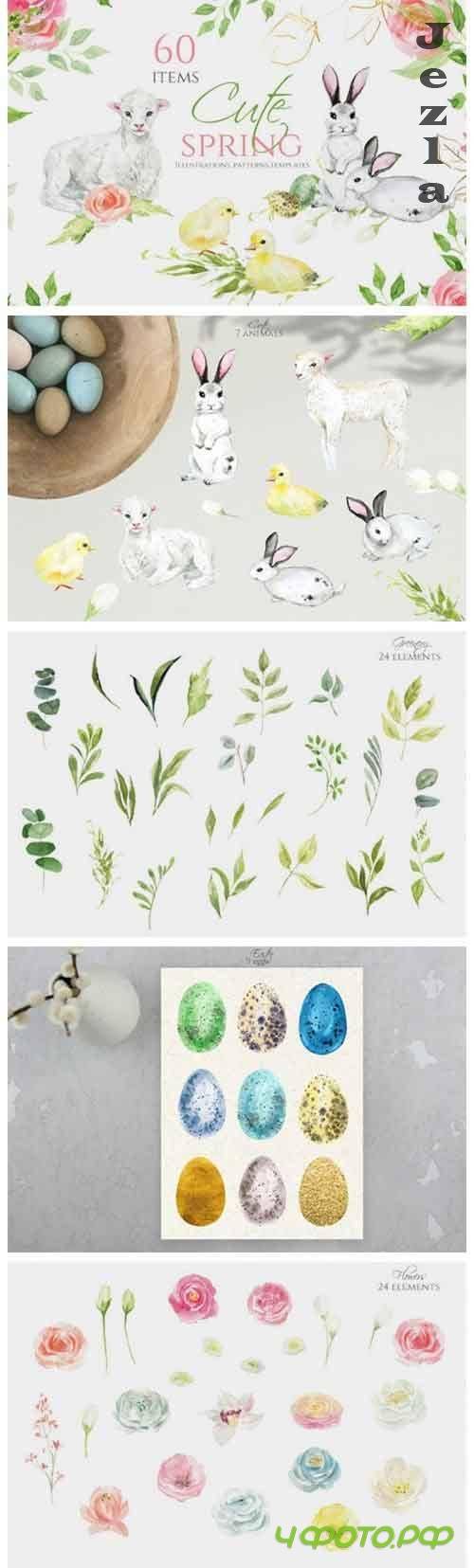 Cute spring clipart - 1205564