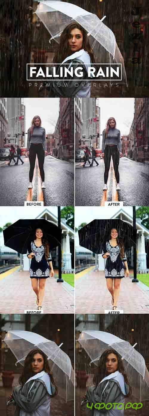 50 Realistic Rain Overlays - 5930148