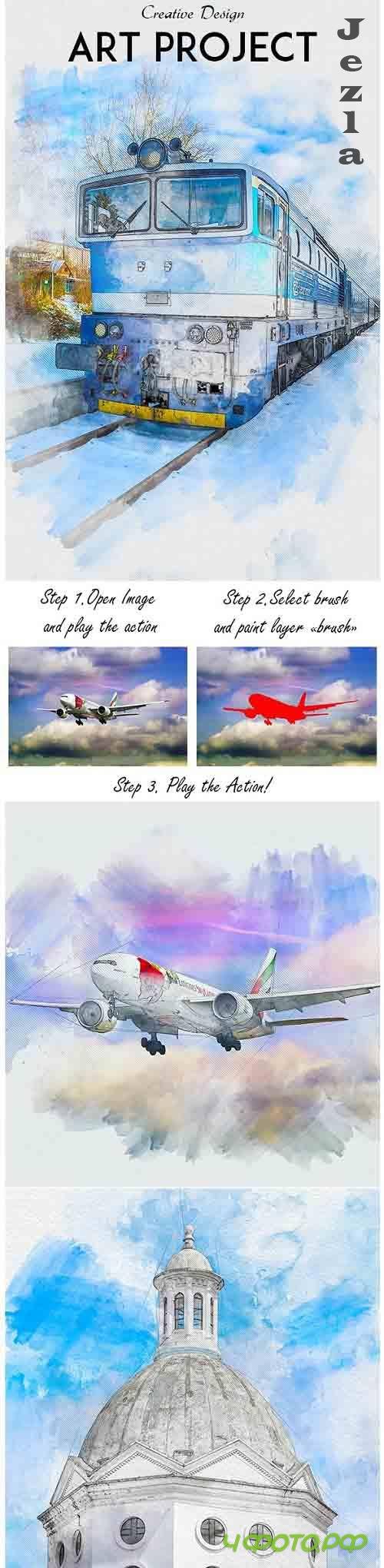 GraphicRiver - Art Project Photoshop Action 29997923