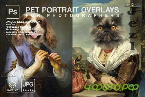 Royal Pet Portrait templates vol.16, Pet Painting - 1133445