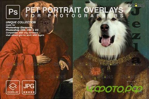 Royal Pet Portrait templates vol.19, Pet Painting - 1213589